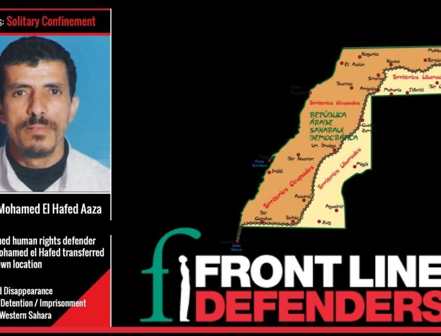 Front Line Defenders denuncia que el preso político saharaui Yahya Mohamed El-Hafed sigue en paradero desconocido | Sahara Press Service