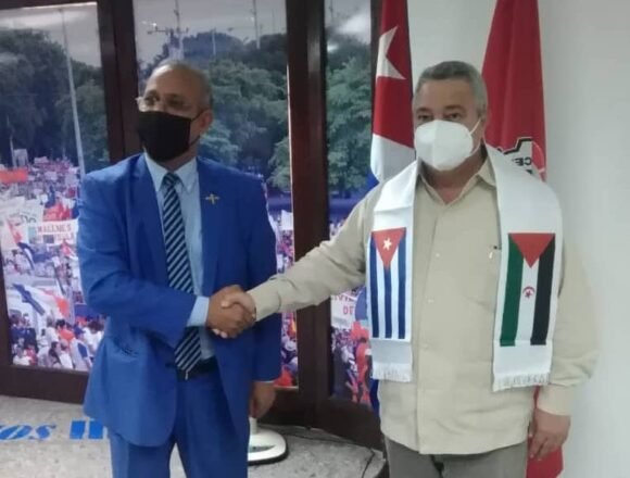 omar_bulsan_embajador_de_la_rasd Secretario General de la CTC recibe al embajador de la RASD para estrechar las relaciones entre las organizaciones sindicales de ambos países | Sahara Press Service