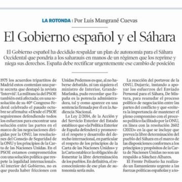 EL GOBIERNO ESPAÑOL Y EL SAHARA – Observatorio Aragones para el Sahara Occidental