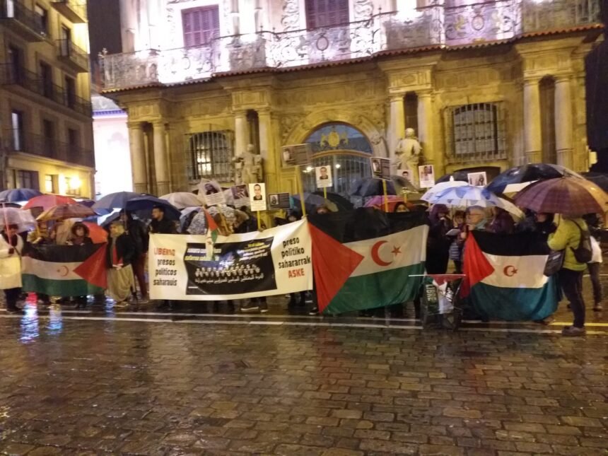 Concentración solidaria en Pamplona con la causa nacional saharaui | Sahara Press Service