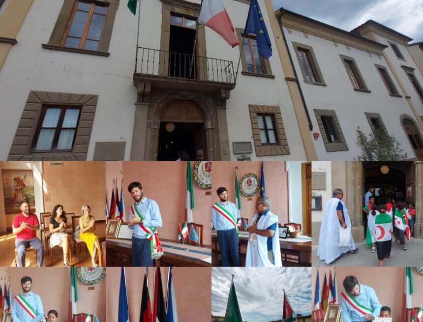 pontassve La bandera de la RASD ondea en el portal de la sede municipal de la localidad florentina de Pontassieve como muestra de solidaridad con la causa | Sahara Press Service