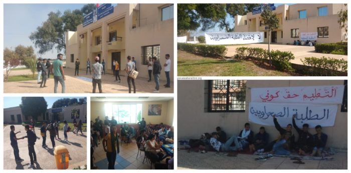 protesta-esudiantes-saharauis-1-700x345 Empeora el estado de salud de los estudiantes saharauis en protesta en Rabat — PUSL