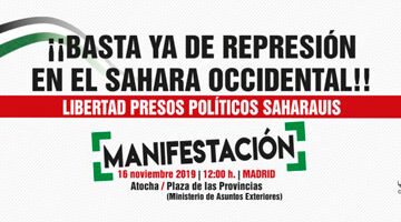 Manifestación Estatal 2019 – 16 de noviembre Madrid – CEAS-Sahara