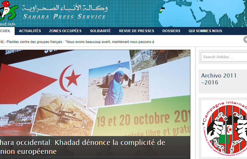 Dernières informations – 21/10/2018 – Sahara Press Service