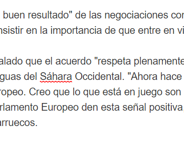 qwesderf Planas felicita a Bruselas por «el buen resultado» de las negociaciones con Marruecos – Europa Press