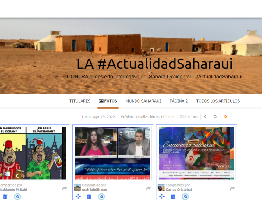 ¡LA ACTUALIDAD SAHARAUI! Las noticias del 29 de agosto de 2022