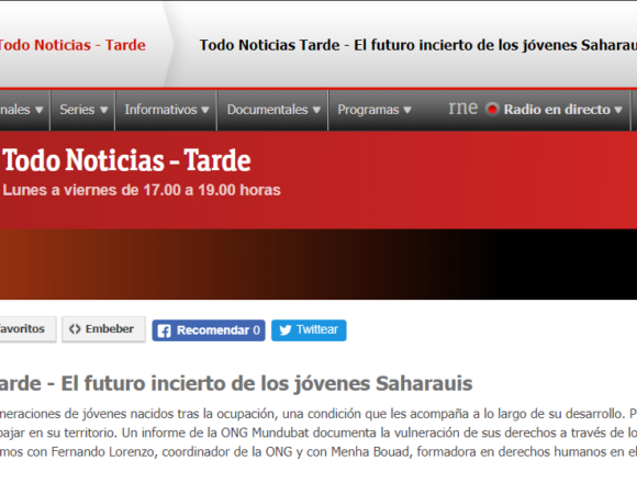 El futuro incierto de los jóvenes Saharauis – RNE