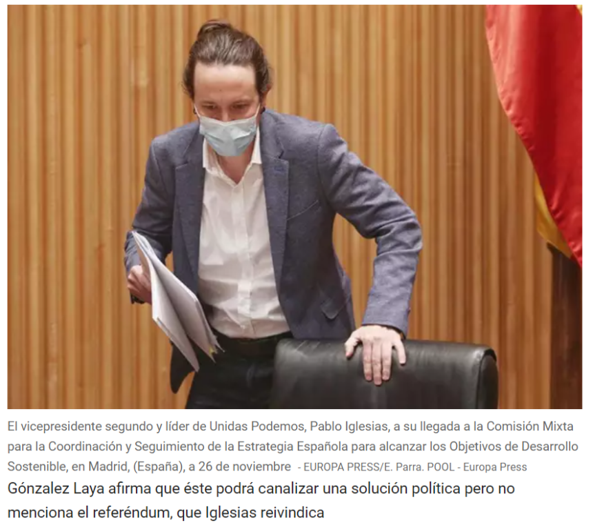 Iglesias dice que Exteriores trabaja «con discreción» para que la ONU nombre nuevo enviado especial para el Sáhara