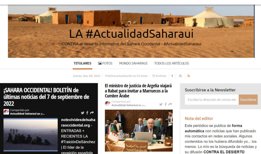 ¡LA ACTUALIDAD SAHARAUI! Las noticias del 8 de septiembre de 2022