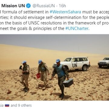 Russia affirms that any solution to Western Sahara conflict must respect Saharawi people’s self-determination and UN Charter | Sahara Press Service