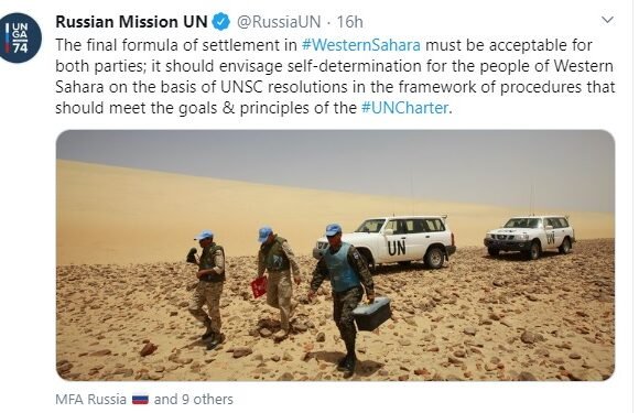 Russia affirms that any solution to Western Sahara conflict must respect Saharawi people’s self-determination and UN Charter | Sahara Press Service