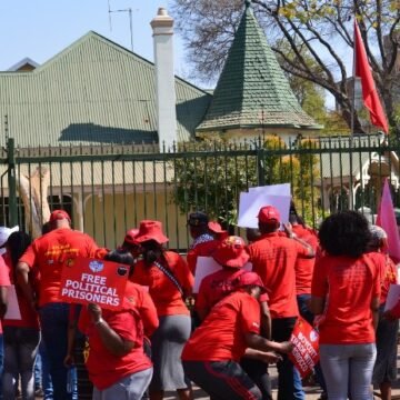 Manifestation devant l’ambassade du Maroc à Pretoria pour exiger la décolonisation du Sahara occidental | Sahara Press Service