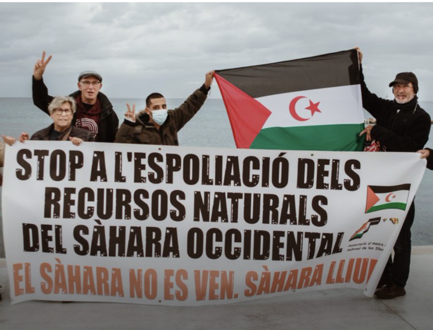 Concentración en Islas Baleares para denunciar la llegada de un barco procedentes de las zonas ocupadas | Sahara Press Service
