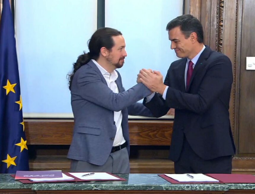 sanchez-iglesias-presentan-programa-gobierno-coalicion-1577729835191 El Gobierno español PSOE-UP, el «más progresista de la historia», se considera desligado de toda responsabilidad de carácter internacional con relación a la administración del Sahara Occidental