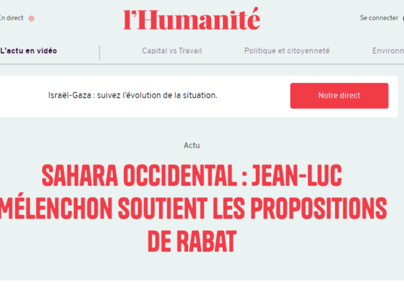 sedrfgthyjk Sahara occidental : Jean-Luc Mélenchon soutient les propositions de Rabat – L’Humanité