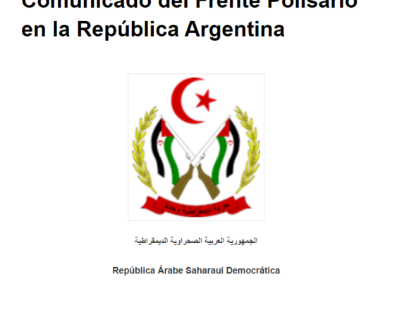 Comunicado del Frente Polisario en la República Argentina | Voz del Sahara Occidental en Argentina