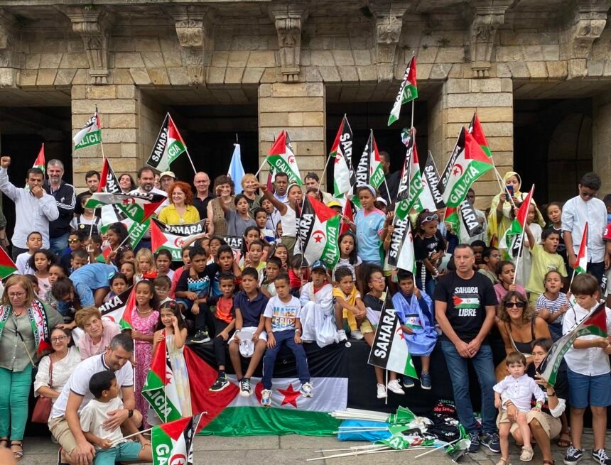 Solidaridad Gallega celebra en Santiago de Compostela su tradicional manifestación de apoyo al pueblo saharaui | Sahara Press Service
