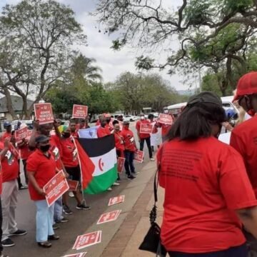 Sudáfrica: partidos políticos se manifiestan delante de la embajada de Marruecos para condenar la violación del Alto el Fuego | Sahara Press Service