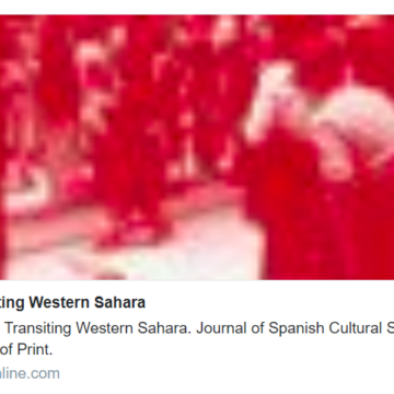 Transiting Western Sahara: Journal of Spanish Cultural Studies