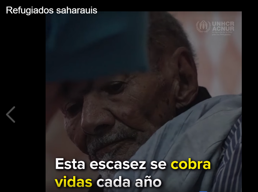 swsw ACNUR: La escasez de doctores, enfermeros y medicinas se cobra cada año vidas saharauis