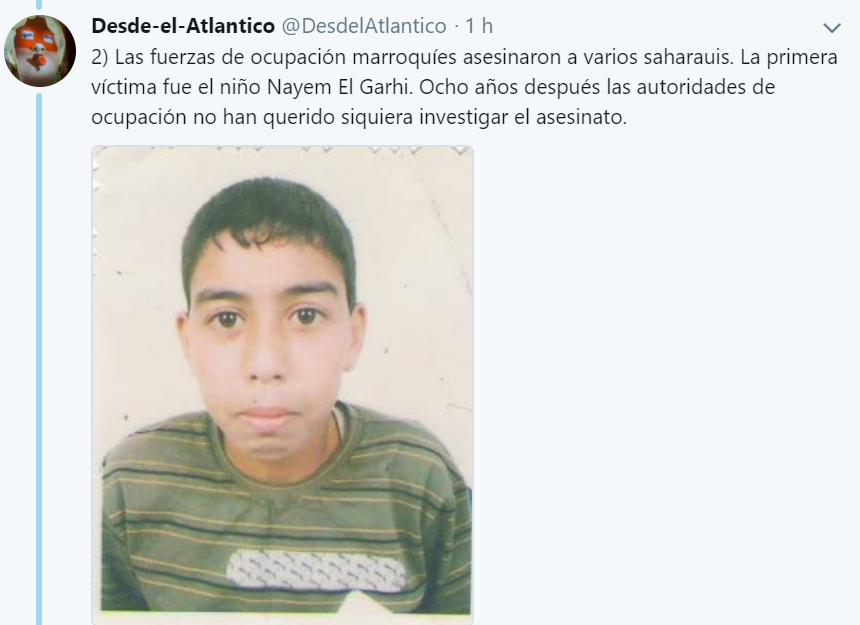 En el aniversario de la primera tienda que se plantó en #Gdeimizik para protestar por la ocupación del #SaharaOccidental por #Marruecos  — Desde-el-Atlantico (@DesdelAtlantico)