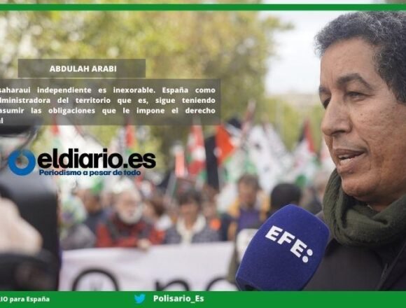 Tribuna de Abdulah Arabi , en EL Diario : “En el 50 aniversario del Frente Polisario” | Sahara Press Service