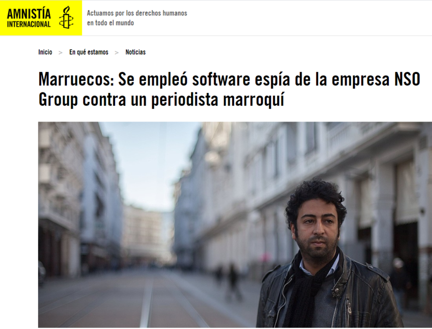 tttttttttyh Marruecos: Se empleó software espía de la empresa NSO Group contra un periodista marroquí