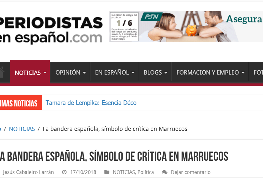 La bandera española, símbolo de crítica en Marruecos — Periodistas en Español