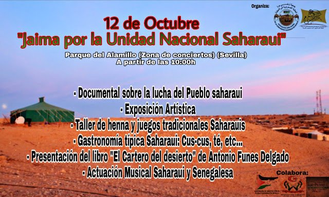 Sevilla: Ardi Hurra y la Asociación de SPL conmemoran el dia de la Unidad Nacional saharaui. — El Confidencial Saharaui