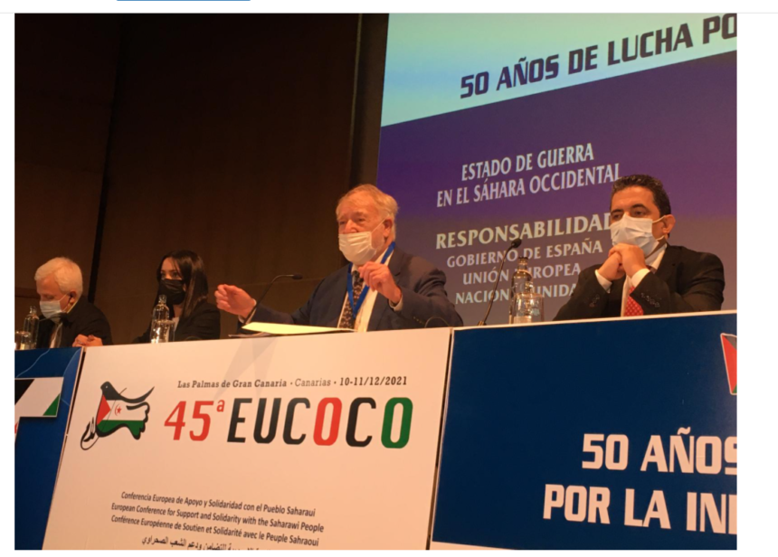Pierre Galand, presidente de EUCOCO: «El Sáhara Occidental será libre sí o sí»
