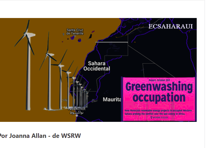 Las energías renovables y la guerra actual en el Sáhara Occidental