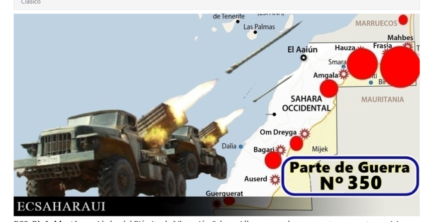 GUERRA EN EL SAHARA | Parte de Guerra Nº 350