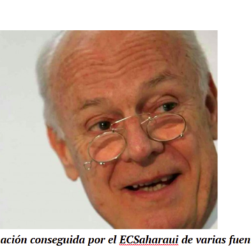 De Mistura tiene previsto llegar el 13 de enero a la región para reanudar las negociaciones sobre Sáhara Occidental