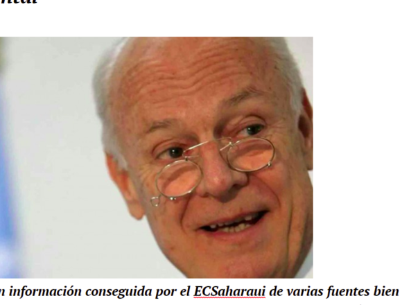 De Mistura tiene previsto llegar el 13 de enero a la región para reanudar las negociaciones sobre Sáhara Occidental