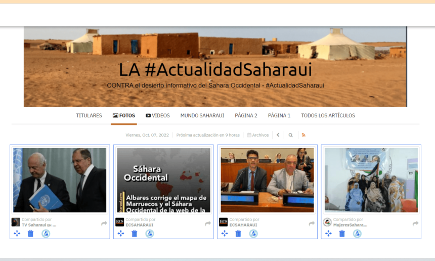 ¡SAHARA OCCIDENTAL! BOLETÍN saharaui de últimas noticias | 7 de octubre de 2022