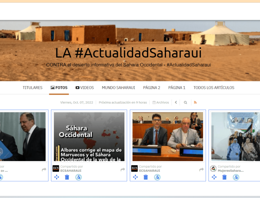 w345rt6yghjm ¡SAHARA OCCIDENTAL! BOLETÍN saharaui de últimas noticias | 7 de octubre de 2022
