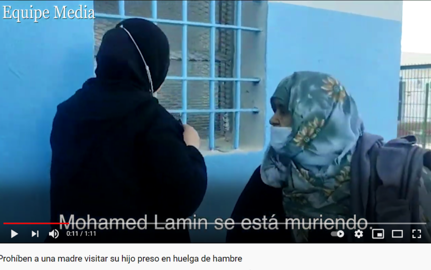 Equipemedia Sahara: Prohíben a una madre visitar su hijo preso en huelga de hambre – YouTube