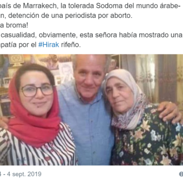 Ali Lmrabet «En el país de Marrakech, la tolerada Sodoma del mundo árabe-musulmán, detención de una periodista por aborto»