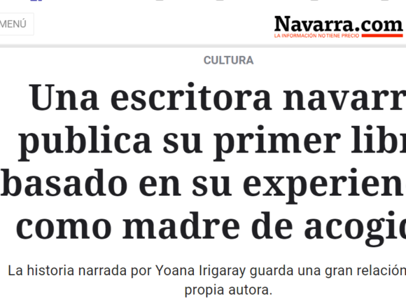 wedfvbghty Una escritora navarra publica su primer libro basado en su experiencia como madre de acogida