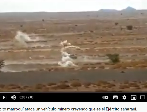 wedswedews VÍDEO: El ejército marroquí ataca un vehículo minero creyendo que es el Ejército saharaui