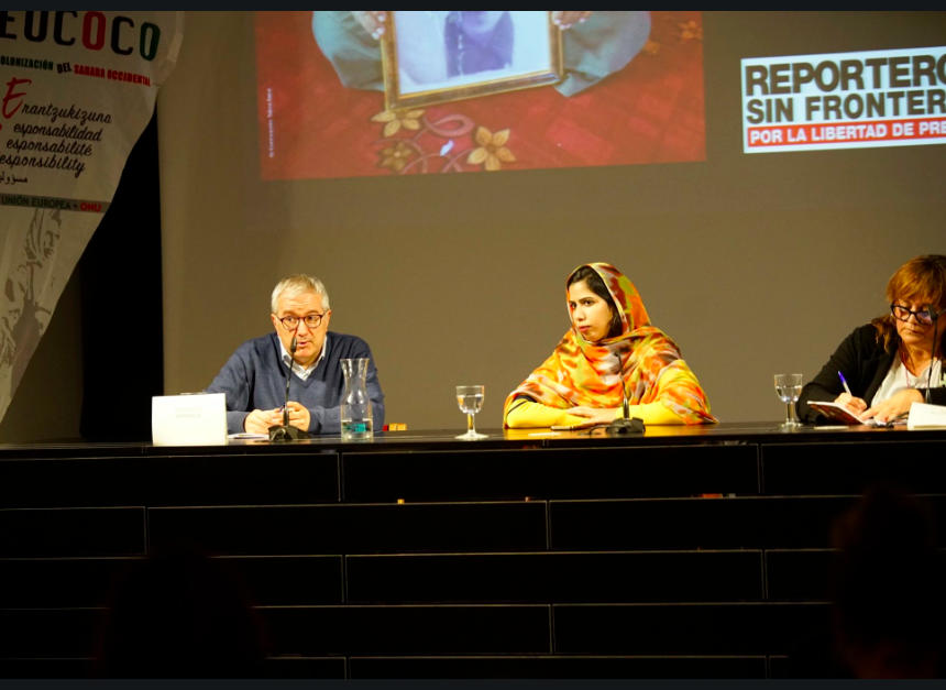 weeeeeeee #EUCOCOvitoria2019 | @RSF_ES y @Equipe_Media presentan el informe «Sahara Occidental: un desierto para el periodismo” sobre la libertad de prensa en los territorios ocupados por Marruecos