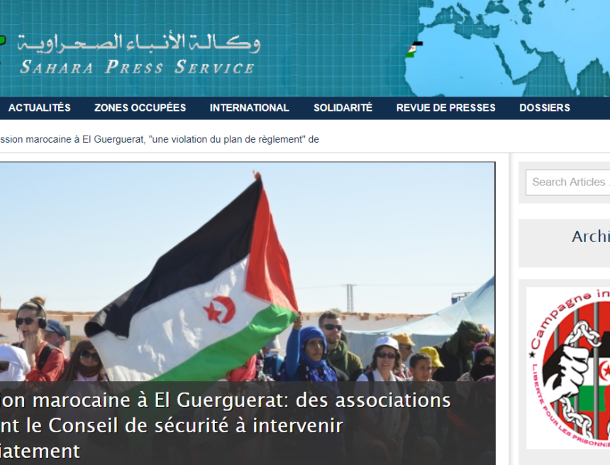 Sahara Press Service – Dernières informations | Agression marocaine à El Guerguerat