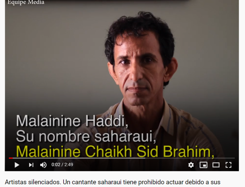 werfrreds Artistas silenciados. Un cantante saharaui tiene prohibido actuar debido a sus opiniones políticas. – Equipe Media