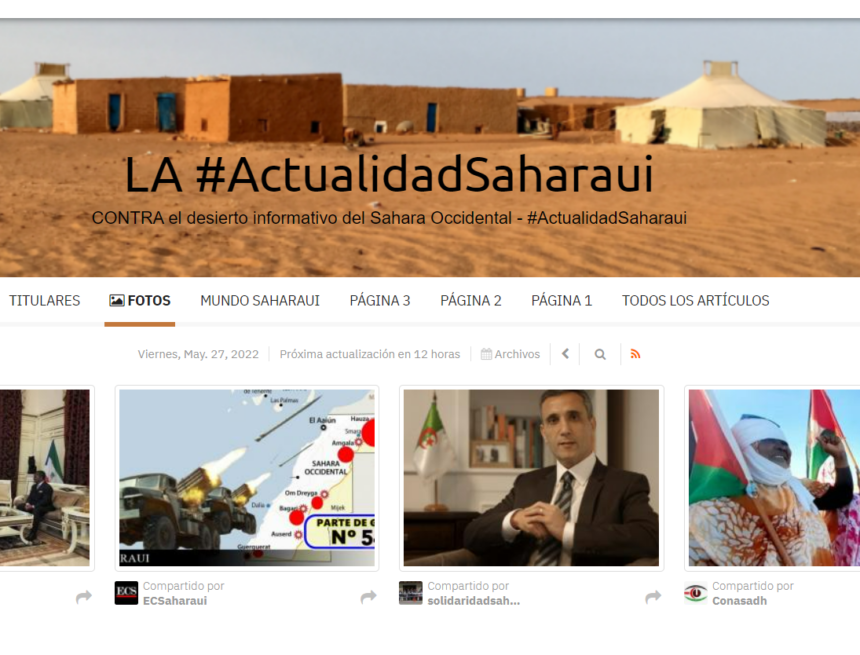 ¡LA ACTUALIDAD SAHARAUI! Las noticias del 27 de mayo de 2022
