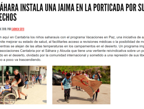 El Sáhara instala una jaima en la Porticada por sus derechos | El Faradio | Periodismo que cuenta