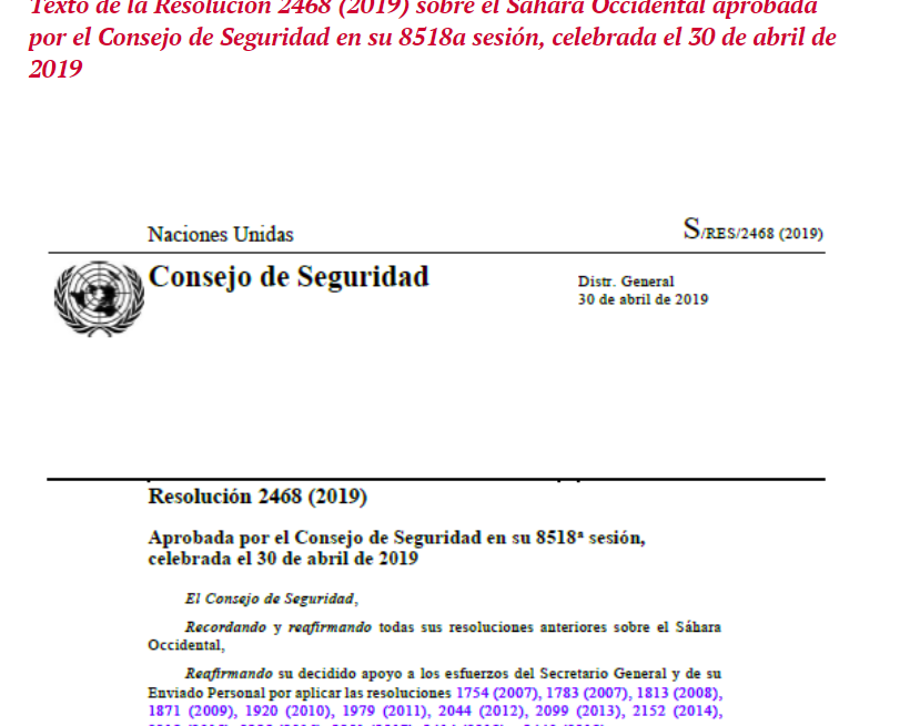 wesd ???? #ActualidadSaharaui del 1 de mayo de 2019 ????