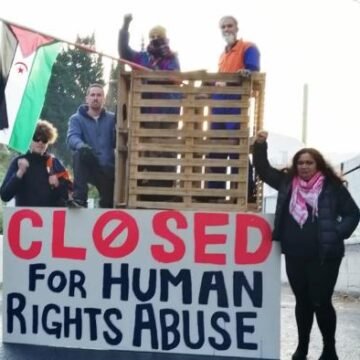 New Zealanders block entrance to Ravensdown to protest against import of “blood phosphate” from occupied Western Sahara | Sahara Press Service