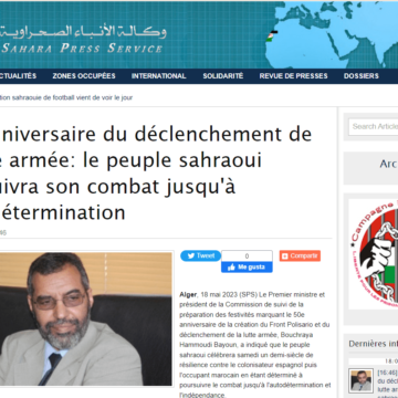 50e anniversaire du déclenchement de la lutte armée: le peuple sahraoui poursuivra son combat jusqu’à l’autodétermination | Sahara Press Service