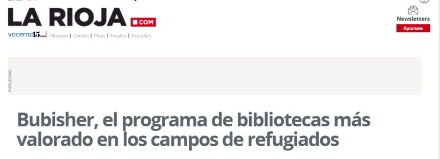 Bubisher, el programa de bibliotecas más valorado en los campos de refugiados