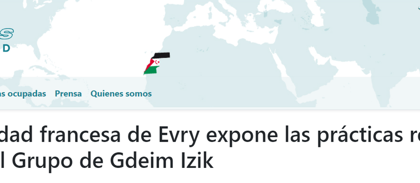 FRANCIA/ la ciudad francesa de Evry expone las prácticas represivas a las que se expone el Grupo de Gdeim Izik | Sahara Press Service (SPS)